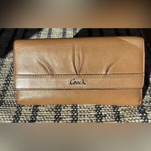Coach Genuine Brown Leather Wallet